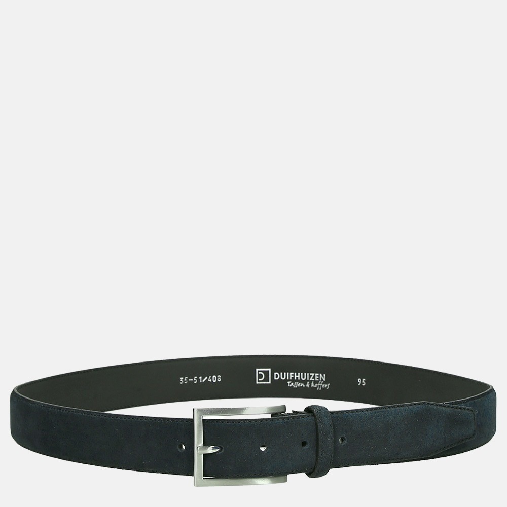 Duifhuizen heren riem 3.5 cm navy