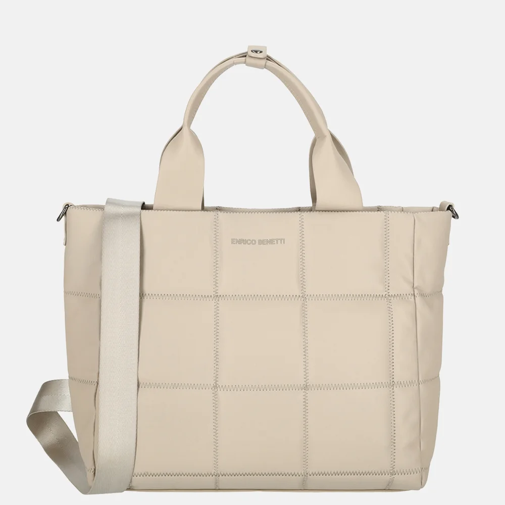Enrico Benetti Quinn handtas L taupe