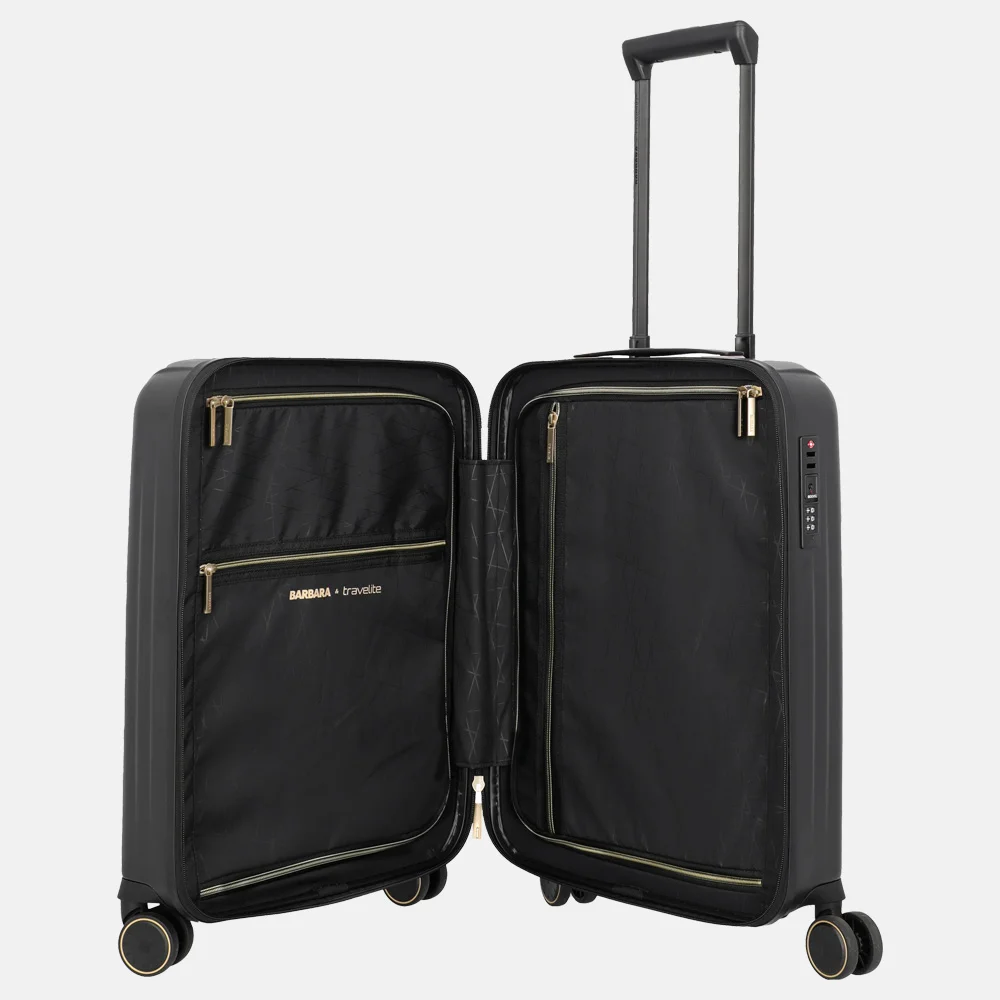 Travelite Barbara Novelty handbagage koffer 55 cm black bij Duifhuizen