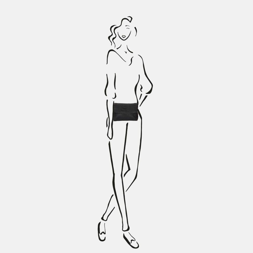 Micmacbags Wildlife heuptas black bij Duifhuizen