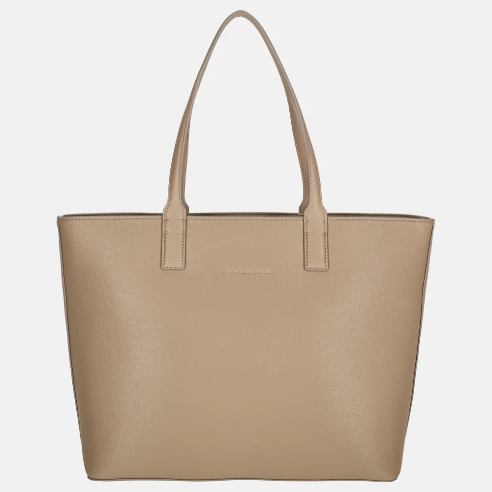 Tommy Hilfiger shopper coastal taupe bij Duifhuizen