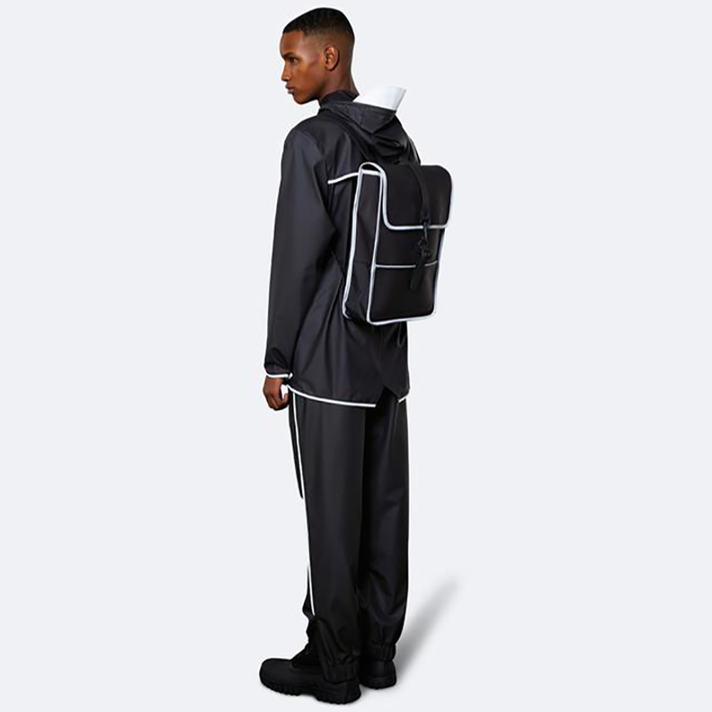Rains rugzak mini black reflective bij Duifhuizen