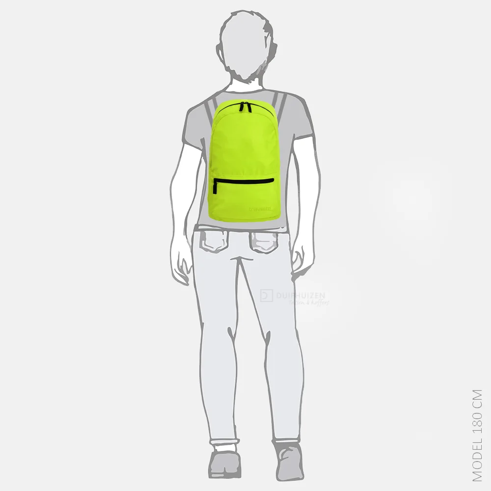 Travelite opvouwbaare rugzak lemon bij Duifhuizen