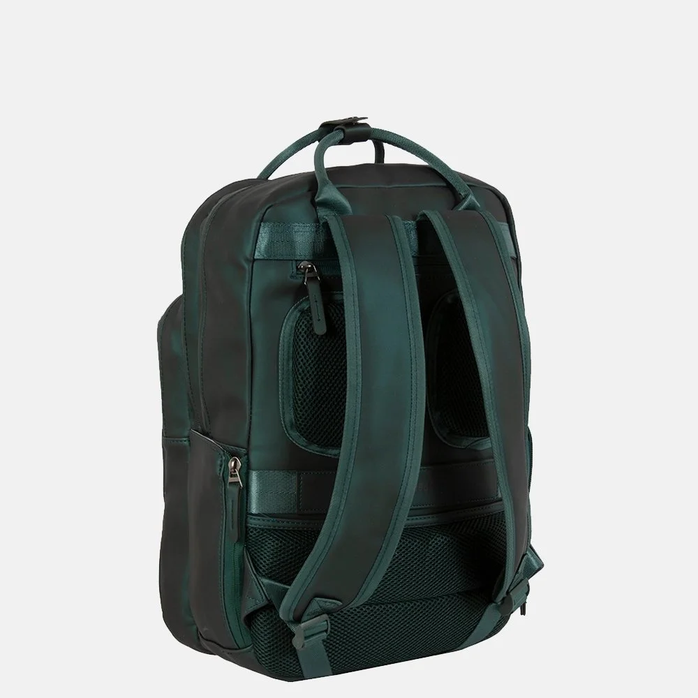 New Rebels William rugzak 15.6 inch metallic green bij Duifhuizen