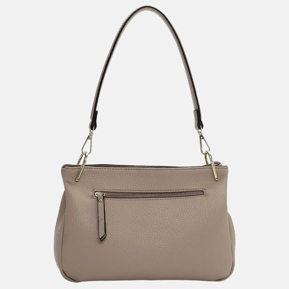 Emily & Noah Halla schoudertas M taupe bij Duifhuizen