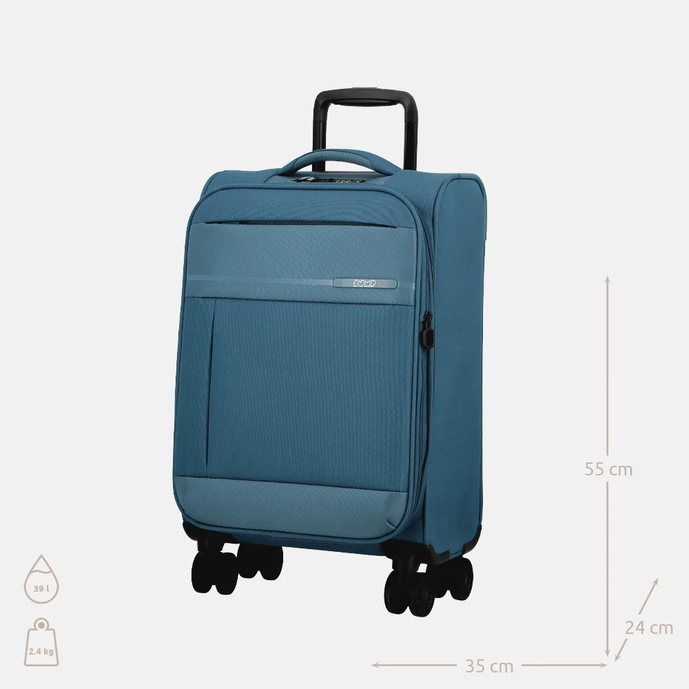 Jump Monthelys Spinner 55cm handbagagekoffer bleu bij Duifhuizen