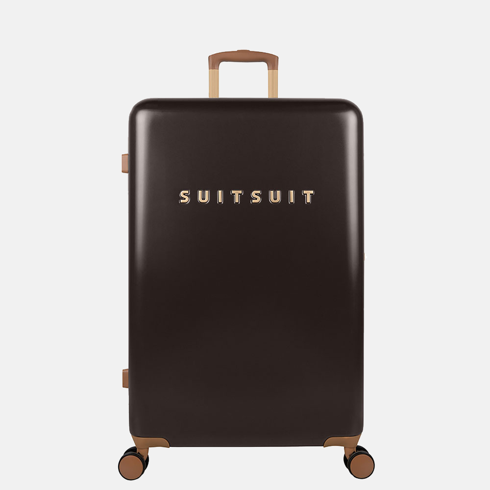 SUITSUIT Fab Seventies Classic koffer 76 cm espresso black bij Duifhuizen