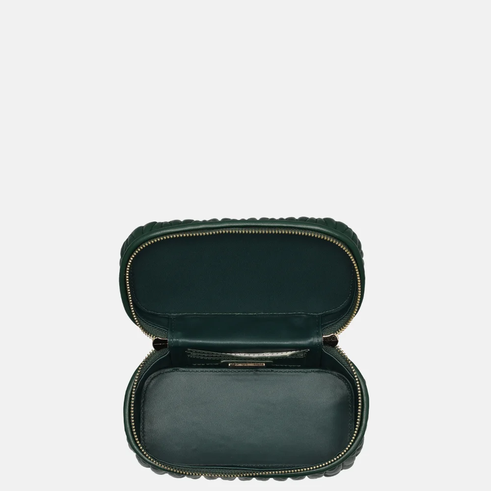 Daniele Donati Tonnetje smocked handtas dark green bij Duifhuizen