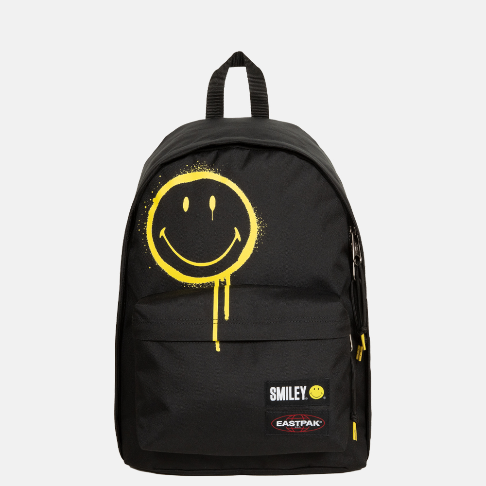 Eastpak Out of Office Smiley rugzak 14 inch graffiti black