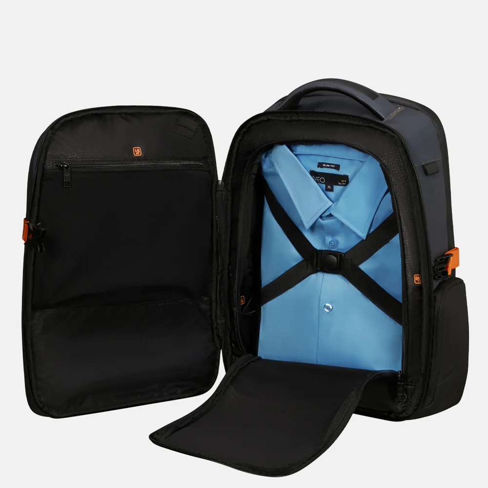 Samsonite Biz2go Daytrip rugzak 15 inch graphite/apricot bij Duifhuizen