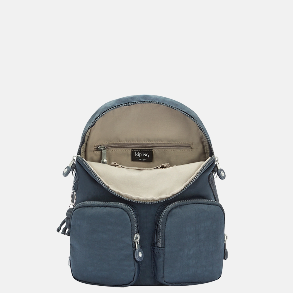 Kipling Firefly Up rugzak blue bleu bij Duifhuizen