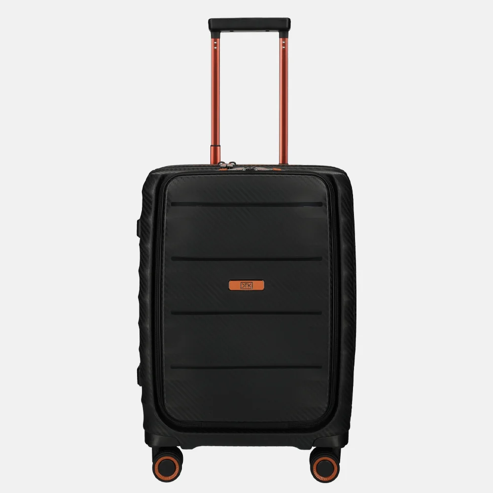 Duifhuizen Paloma handbagage koffer 55 cm black/copper bij Duifhuizen