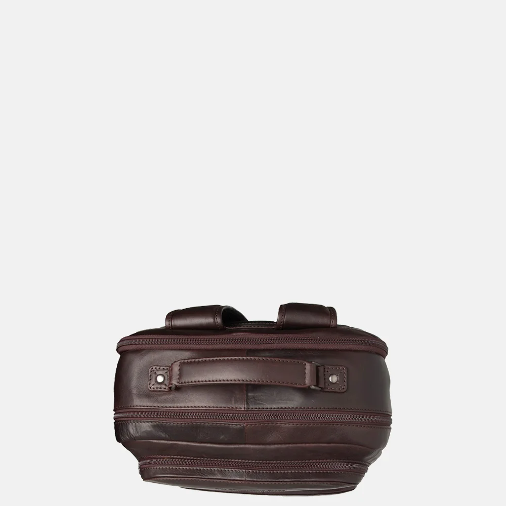 Chesterfield Lennox laptoprugzak L 16 inch dark brown bij Duifhuizen