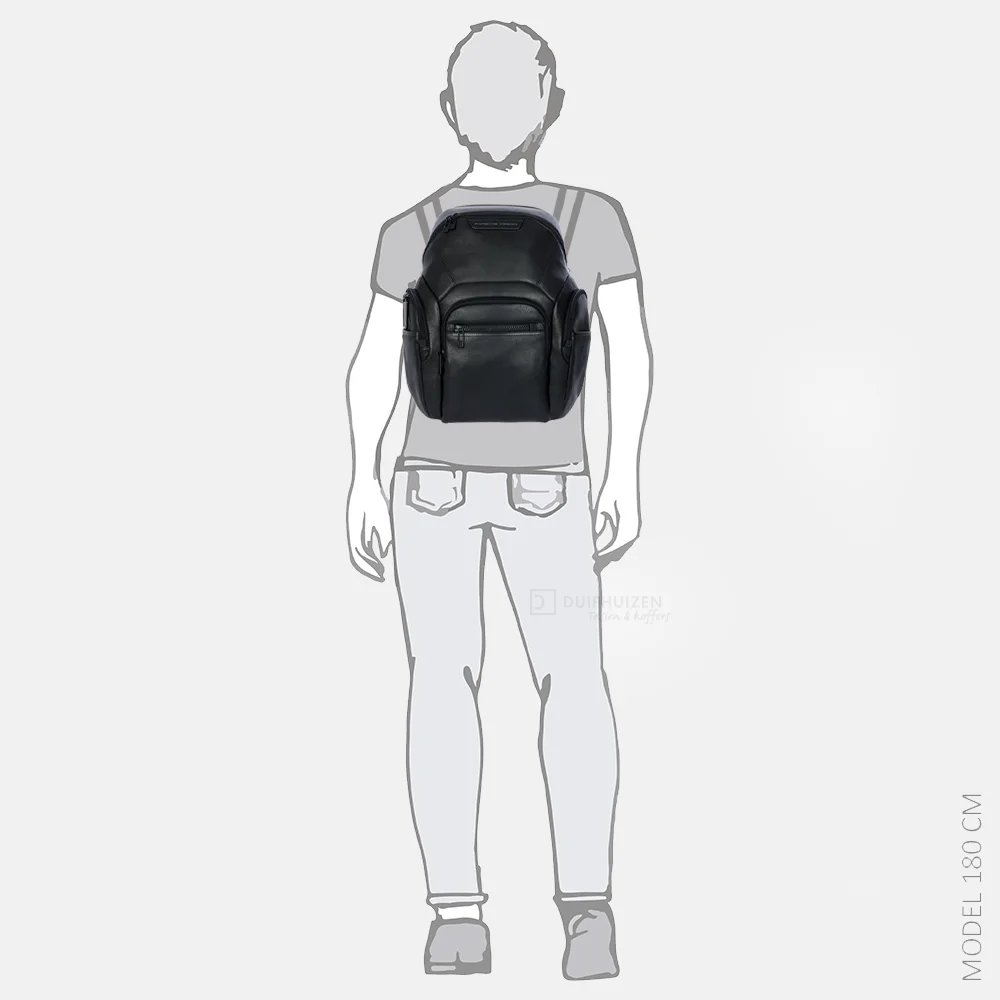 Porsche Design Evo laptoprugzak M expandable black bij Duifhuizen
