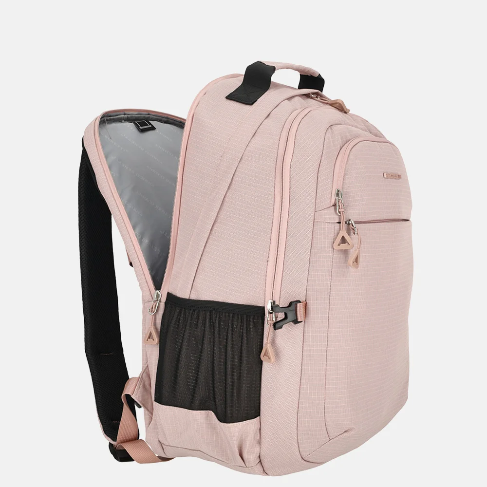 Enrico Benetti Luzern rugzak 17 inch pink bij Duifhuizen