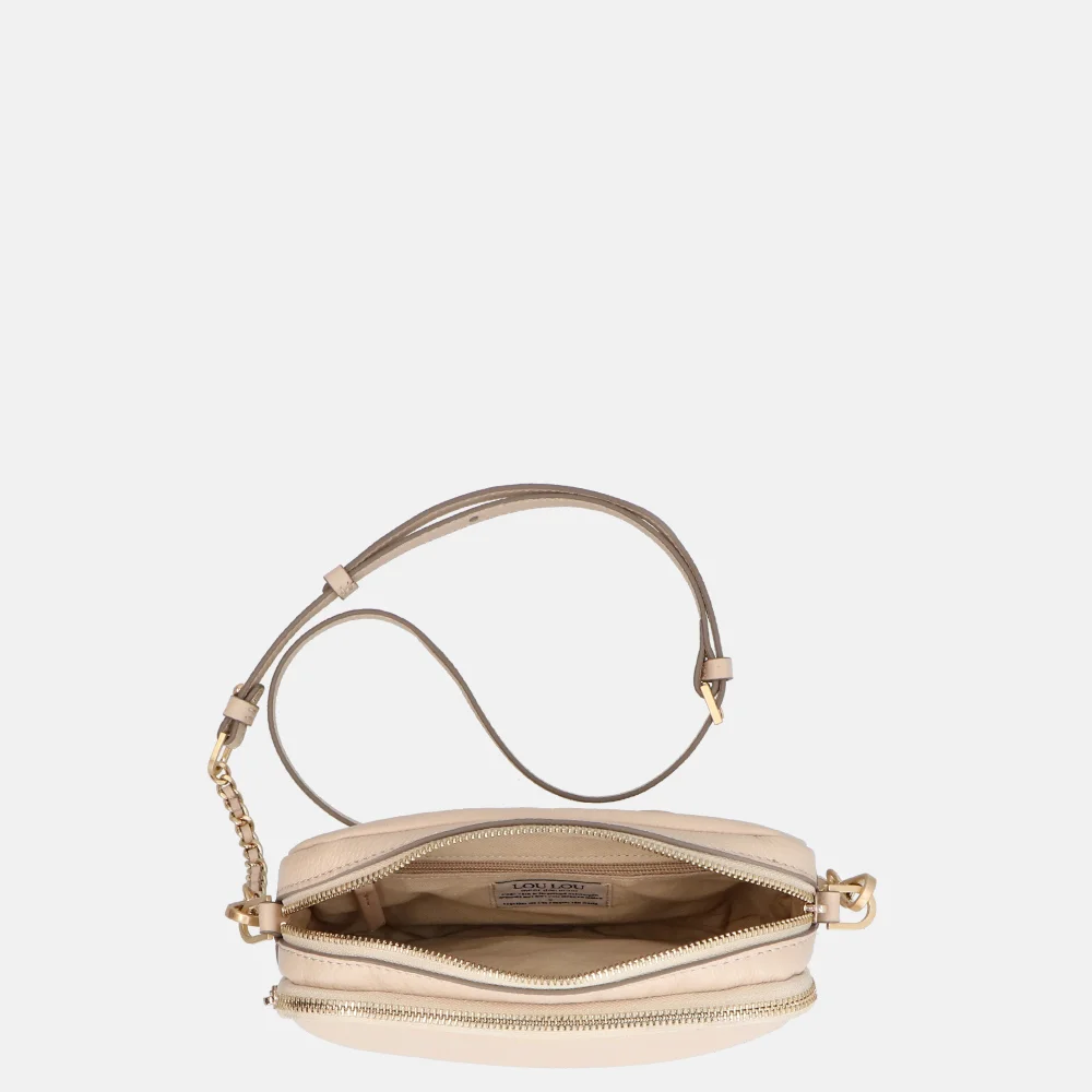 Loulou Essentiels Emilie crossbody tas beige bij Duifhuizen