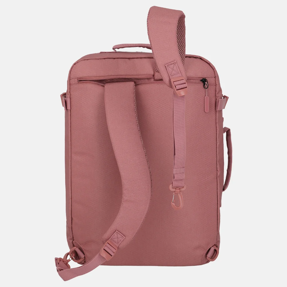 Travelite Kick Off Cabin Size backpack/weekender rugzak rose bij Duifhuizen