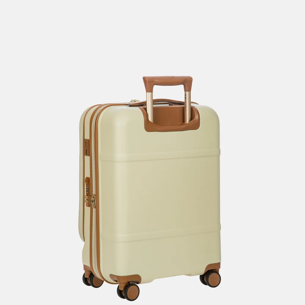 Bric's Bellagio trolley handbagage koffer 55 cm cream bij Duifhuizen