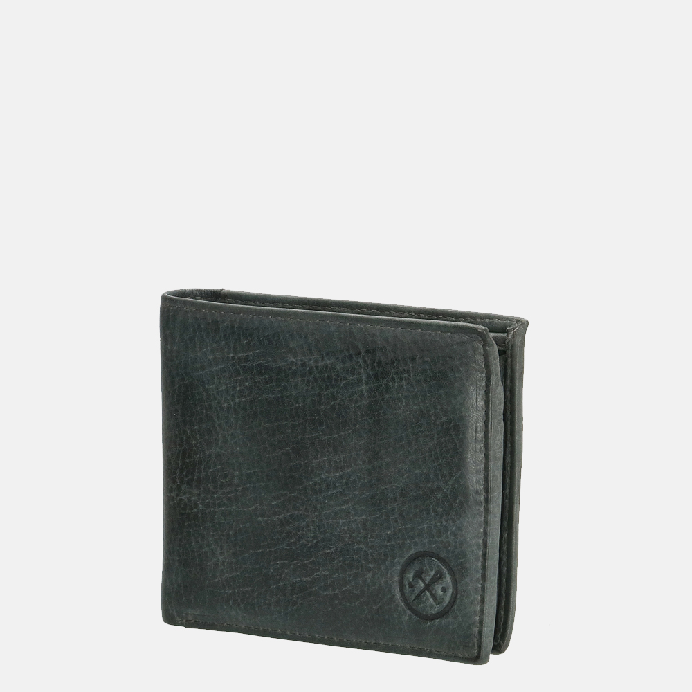 Hide & Stitches billfold grey bij Duifhuizen