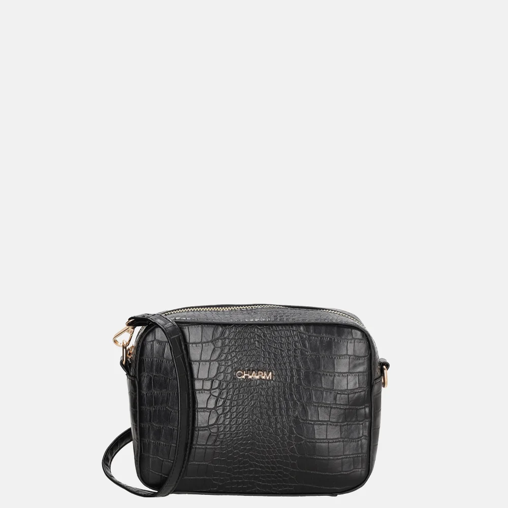 Charm London crossbody tas zwart
