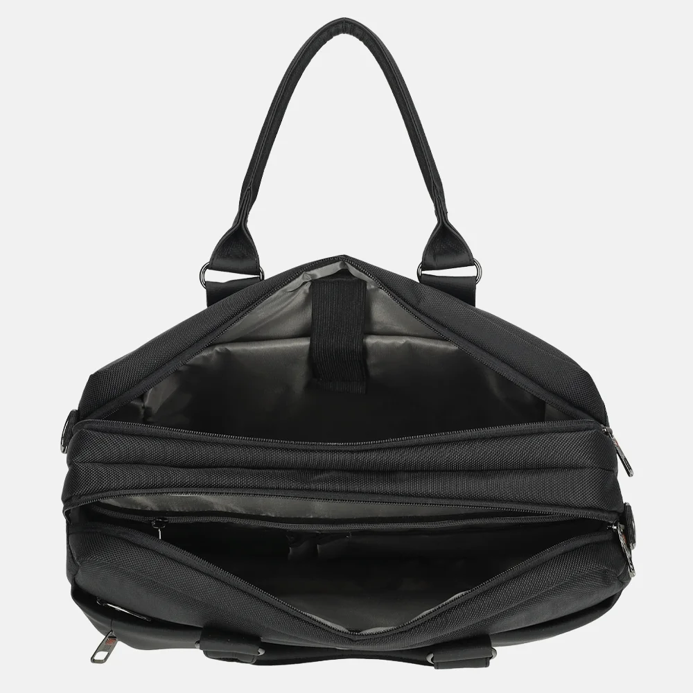 Enrico Benetti Berlin laptoptas 15 inch black bij Duifhuizen