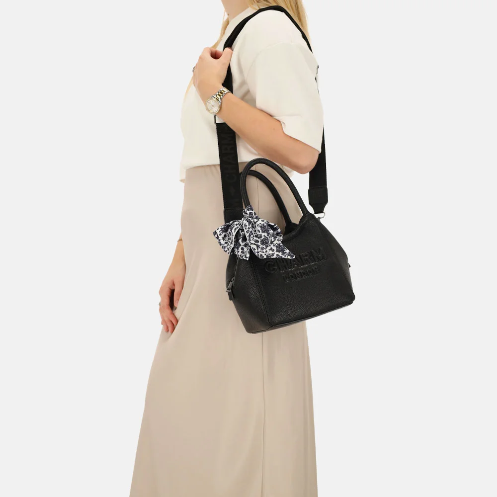 Charm London Bond street handtas S zwart bij Duifhuizen