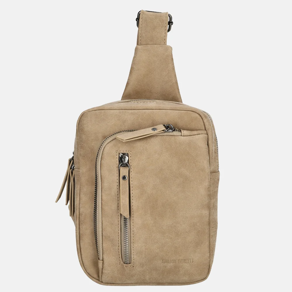 Enrico Benetti Zoe crossbody tas middentaupe