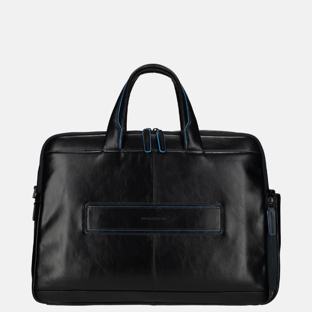 Piquadro laptoptas 15.6 inch blue bij Duifhuizen