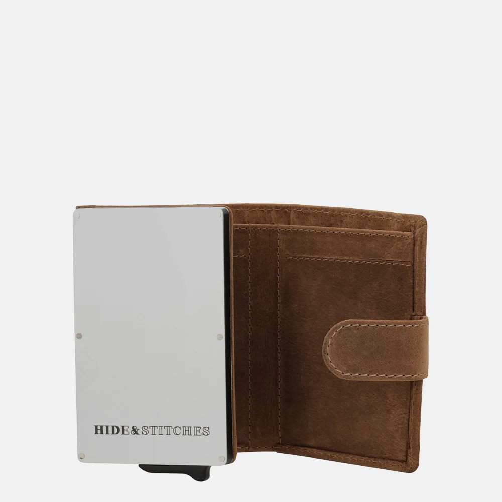 Hide & Stitches pasjeshouder bruin bij Duifhuizen