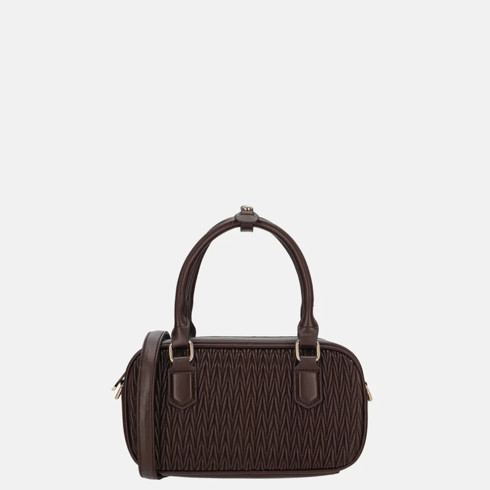 Firenze Smocked handtas coffee bij Duifhuizen