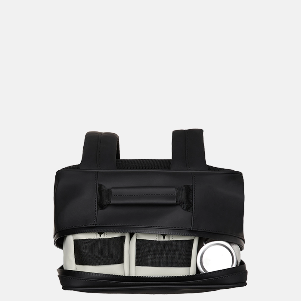 Rains Book Backpack rugzak 13 inch black bij Duifhuizen