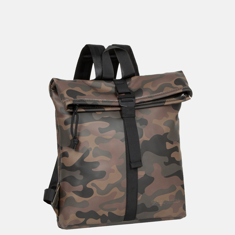 New Rebels Mart rugzak small green camouflage bij Duifhuizen