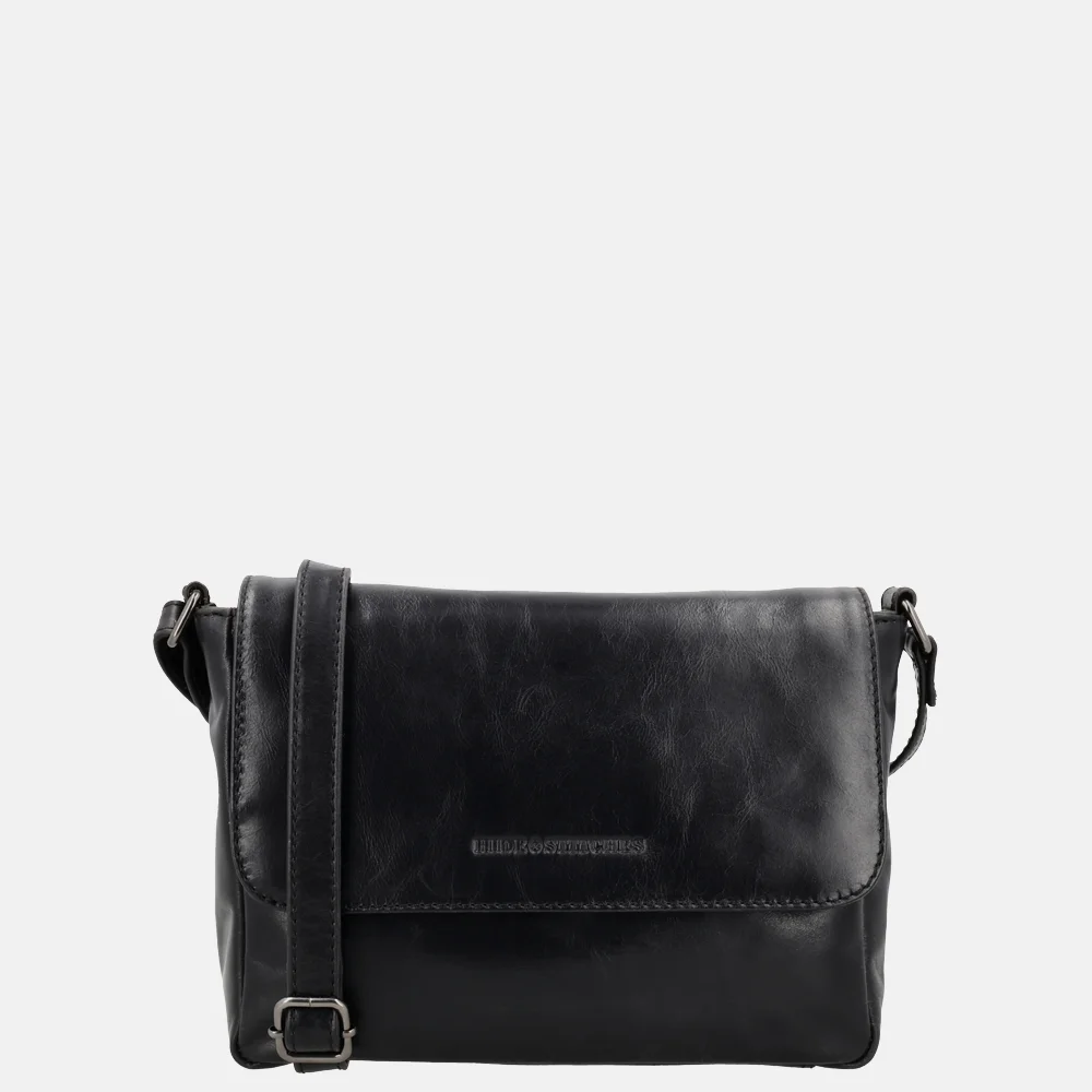 Hide & Stitches Porto crossbody tas zwart