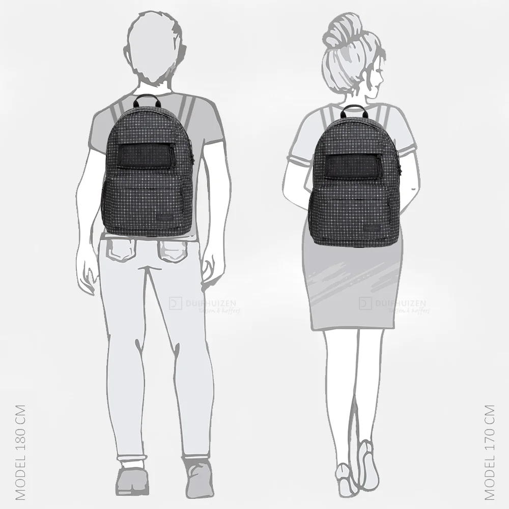 Eastpak Double office laptoprugzak 17 inch refleks space black bij Duifhuizen