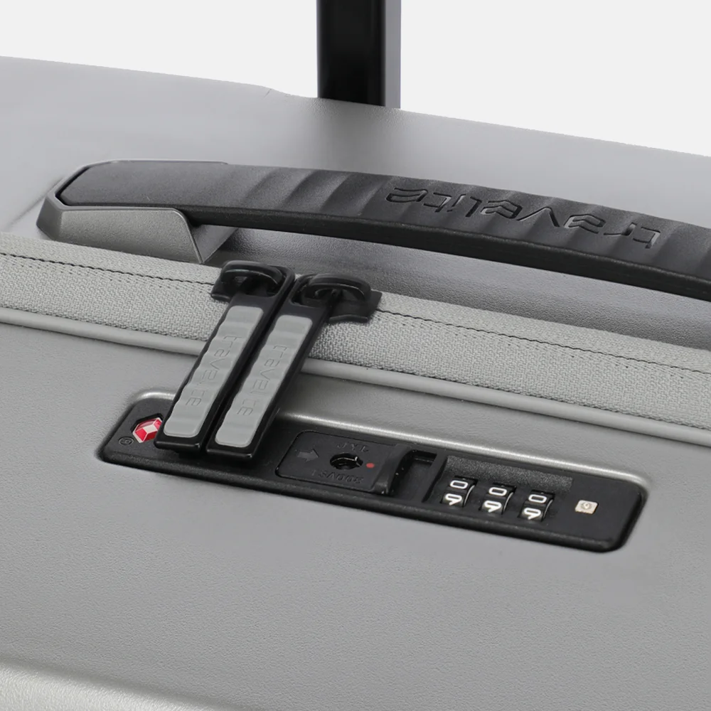 Travelite Millennium spinner reiskoffer 76 cm zilver bij Duifhuizen