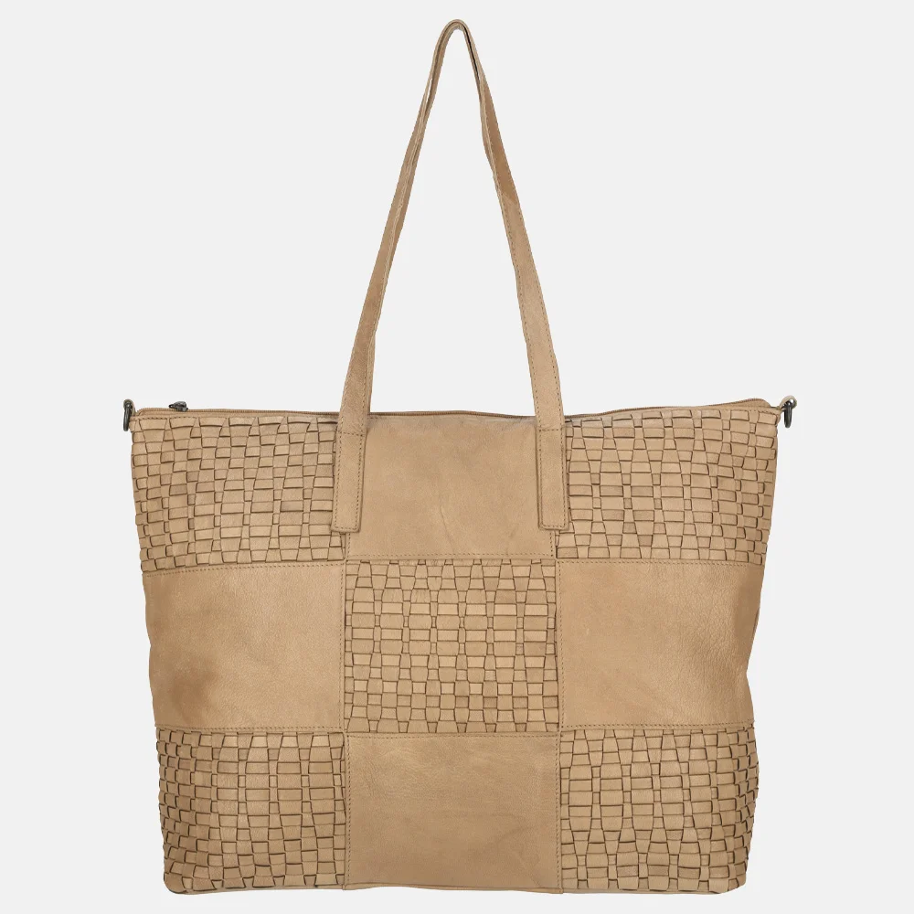 Enrico Benetti Sicily shopper lichttaupe bij Duifhuizen