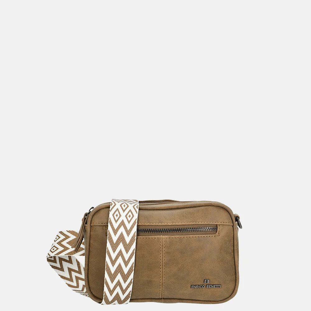 Enrico Benetti Stacey crossbody tas camel