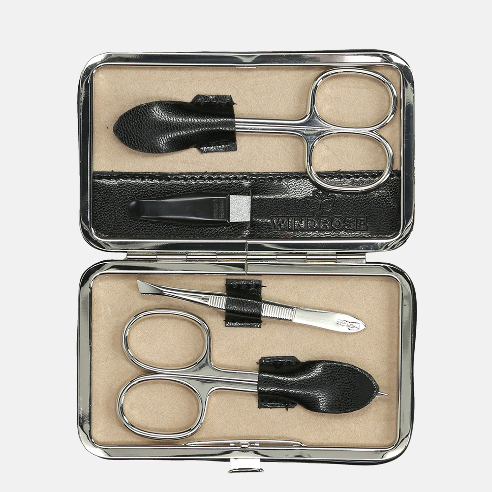 Windrose manicure set S zwart bij Duifhuizen