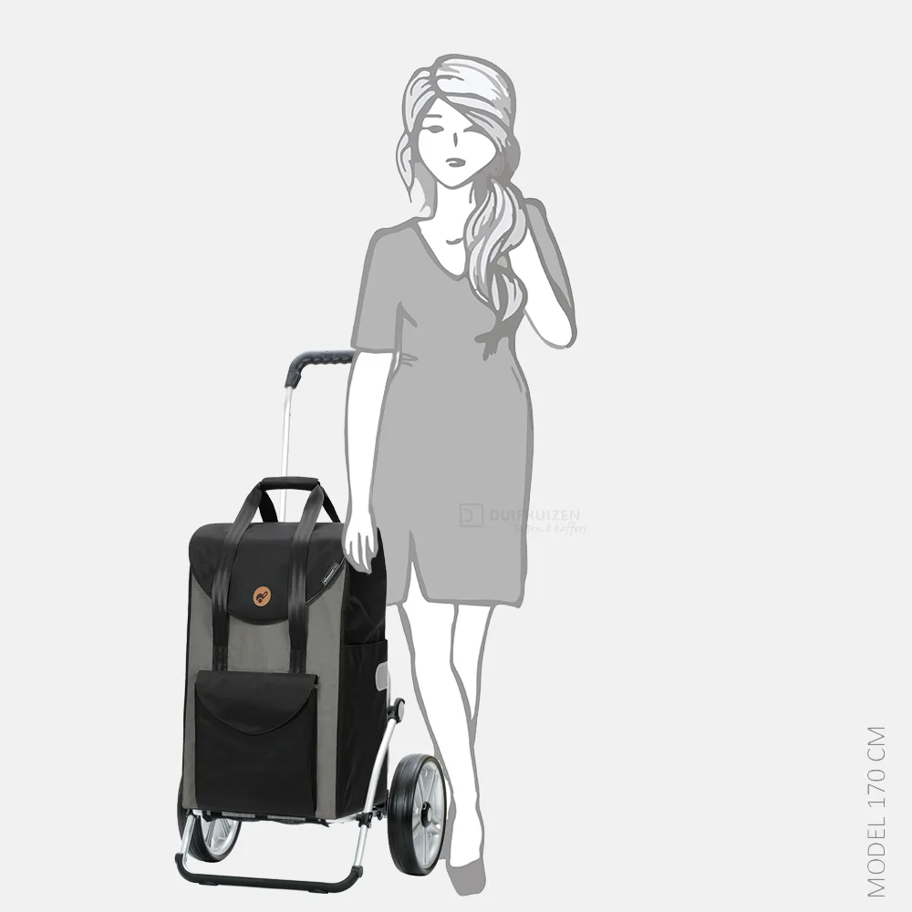 Andersen Royal Shopper Senta boodschappentrolley grey bij Duifhuizen