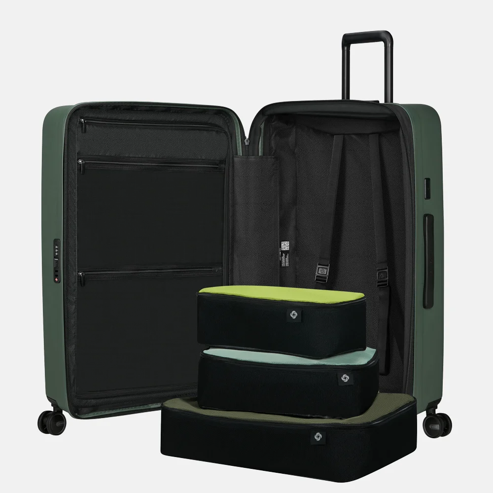 Samsonite RestackD reiskoffer 75 cm uitbreidbaar sage bij Duifhuizen