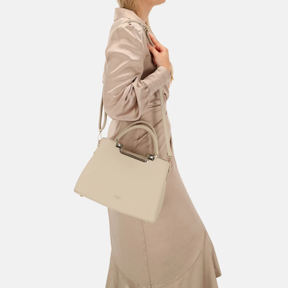 Charm London handtas M beige bij Duifhuizen