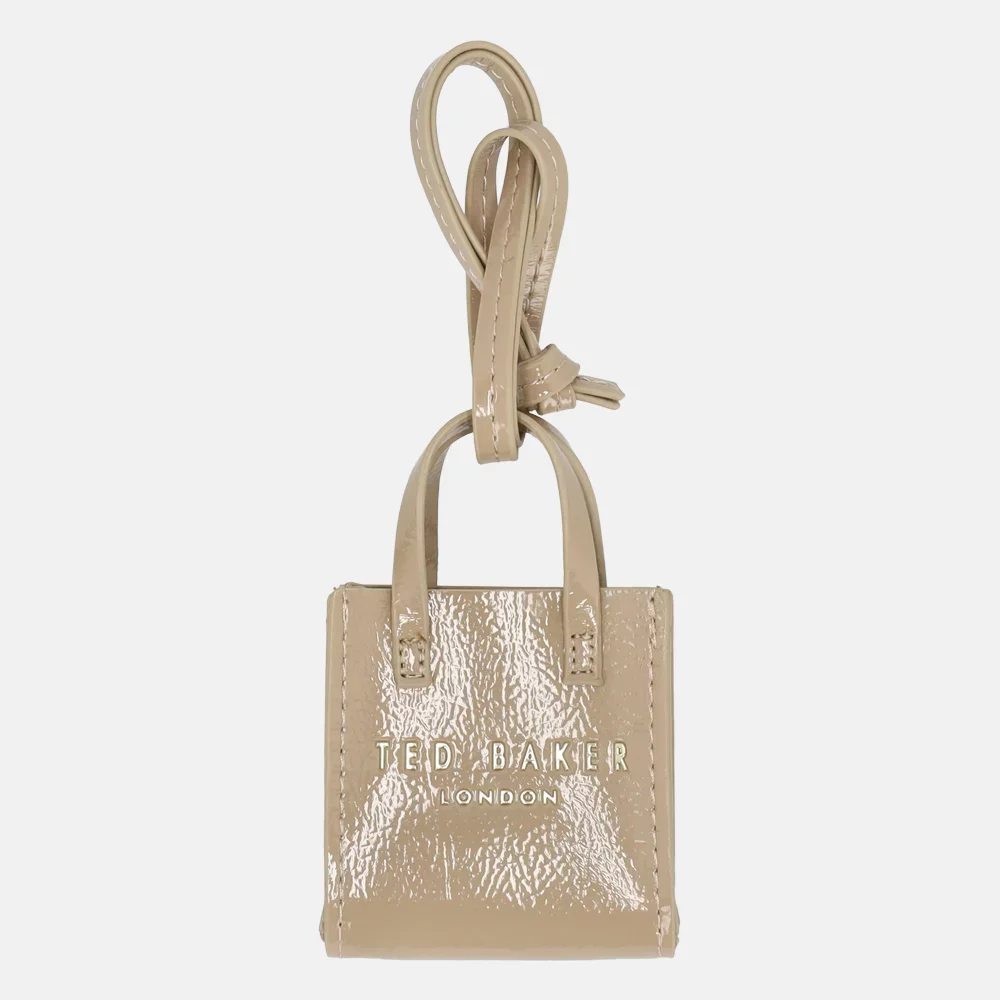 Sleutelhanger Muis 10 cm grijs - Duurzame metgezel knuffeldierhanger met sleutelring sleutelhanger voor sleutelkoord, tas, rugzak en meer